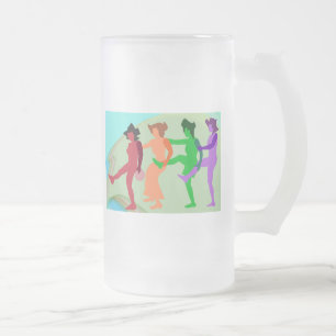 Beach Dance Frostat Ölglas