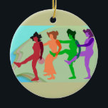Beach Dance Ornament<br><div class="desc">Beach Dance Ornament</div>