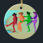 Beach Dance Ornament<br><div class="desc">Beach Dance Ornament</div>
