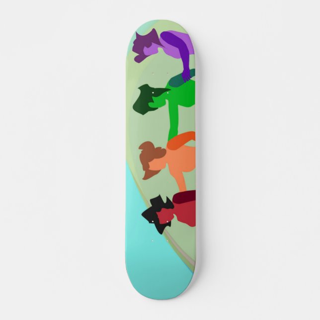 Beach Dance Skateboard Bräda 21,5 Cm (Framsida)