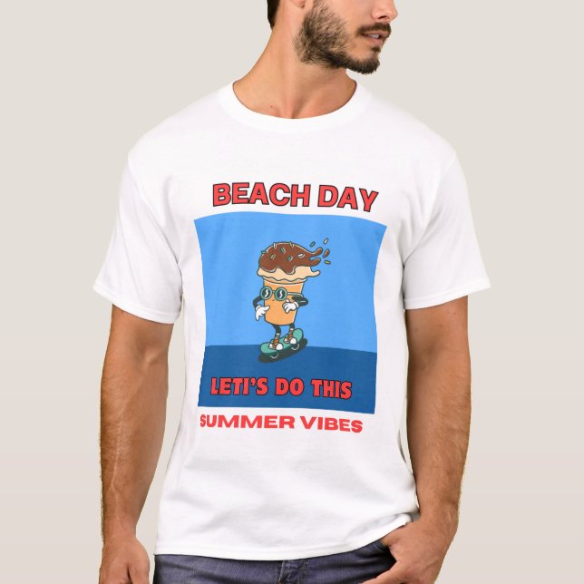Beach Day Summer Vibes Tee (Framsida)