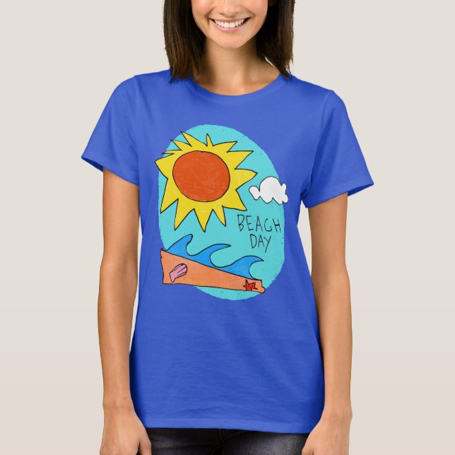 "Beach Day" Women's T-Shirt (Framsida)