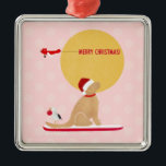Beach Days Golden Jul Rosa Ornament<br><div class="desc">Ta minnen från en roligt stranddag till Julgran i år med den här söta Golden Retriever-prydnaden. Designad av Naptown Svan!</div>