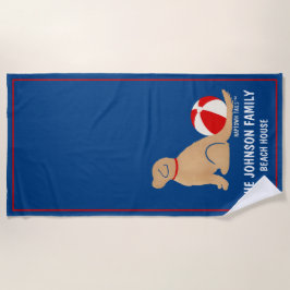 Beach Days Golden Retriever Hund Beach Towel