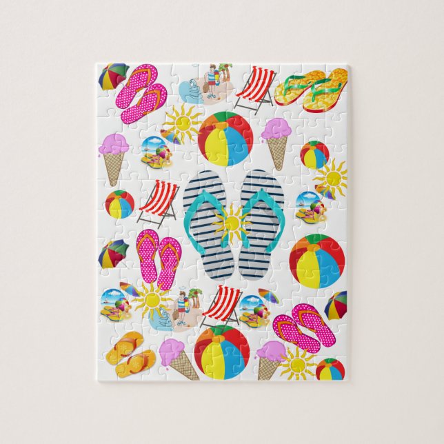 Beach Decorative Jigszawa Puzzle Pussel (Vertikal)