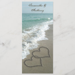 Beach Destination Wedding bjudande, 2 utfrågningar Inbjudningar
