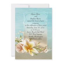 Beach Destination Wedding-inbjudan