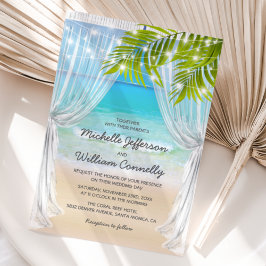 Beach Destination Wedding Inbjudningar