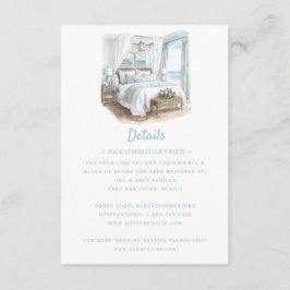 Beach Destination Wedding | Information Tilläggskort
