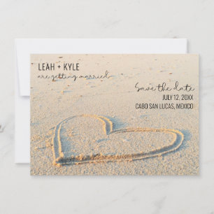 Beach Destination Wedding Photo Save Date Spara Datumet