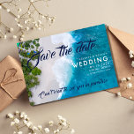 Beach Destination Wedding Spara Data Spara Datumet<br><div class="desc">Fantastiskt flyg- och strandfotografi med bröllop spara datum-kort för ditt mål, ö- eller strandbröllop. Den här inbjudan kan användas för alla tropiska strand eller öar som du väljer, och du kan helt enkelt ändra ordalydelsen i mallen så att den passar dina behov. Anpassa med namn, datum och plats för bröllop....</div>