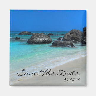 Beach Destination Wedding Spara datum magneter