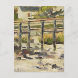 Beach Dock vid Marsh Vykort
