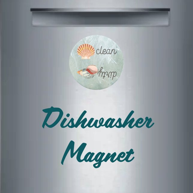 Beach Dream Summer Rental Sea Snäcka Dishwasher Magnet (Skapare uppladdad)