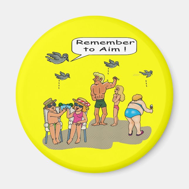"Beach Droppings"-magnet Magnet (Framsidan)
