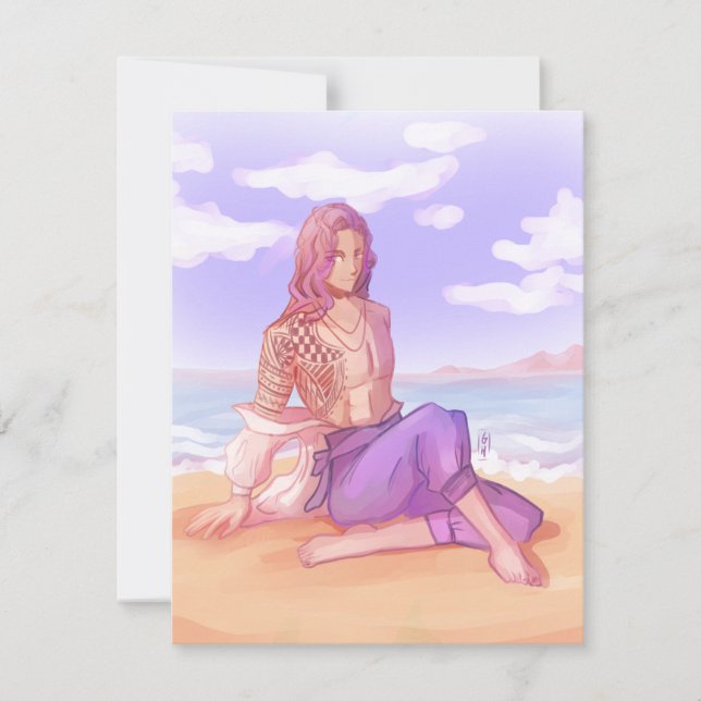 Beach dude  inbjudningar (Framsida)