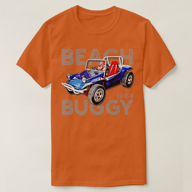 Beach Dune Buggy Classic car T Shirt (Design framsida)