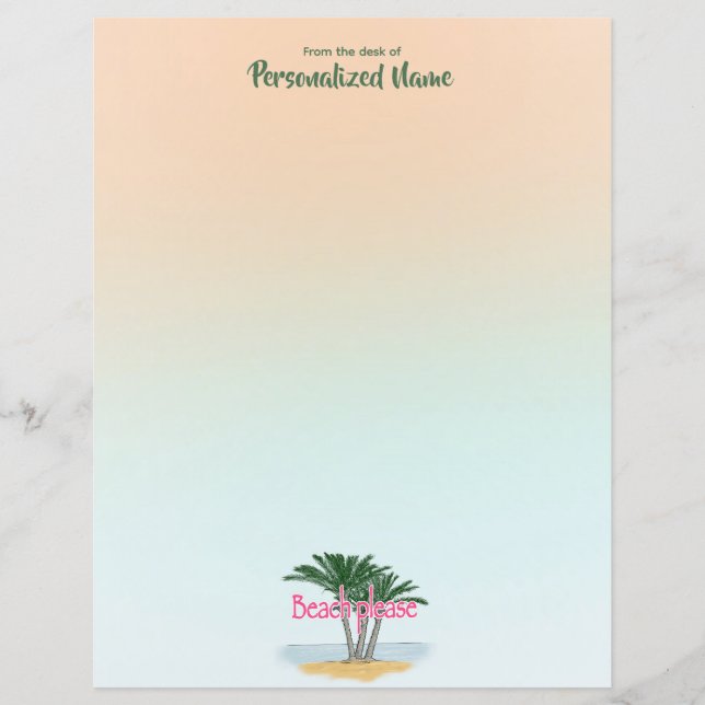 Beach, ej Papper Lakan (Framsida)