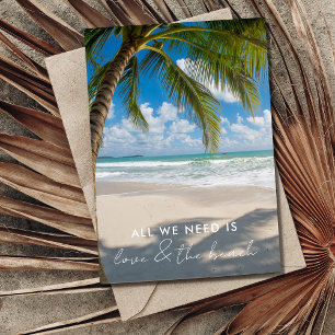 Beach Elopement bröllopsmottagning Inbjudan
