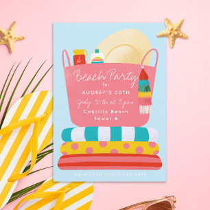 Beach Essentials Sommarpaketinbjudan Inbjudningar