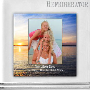 Beach Family Best Mamma Photo Magnet