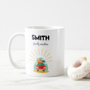 Beach Family Vacation Souvenir Kaffemugg