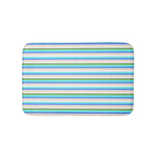 Beach färg rand av Sint Maarten Badrumsmatta (Framsidan)