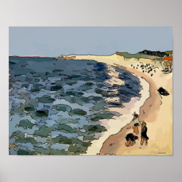 Beach, Fauvism Poster