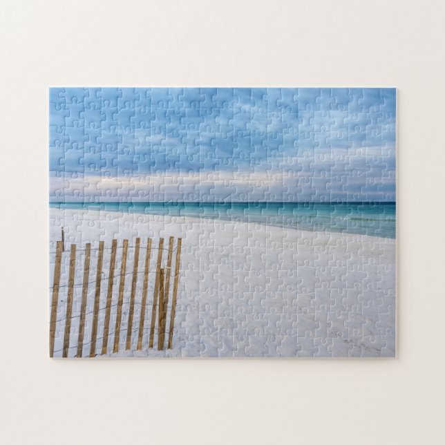 Beach Fence MorgDestin Florida Jigszle Puzzle Pussel (Horisontell)