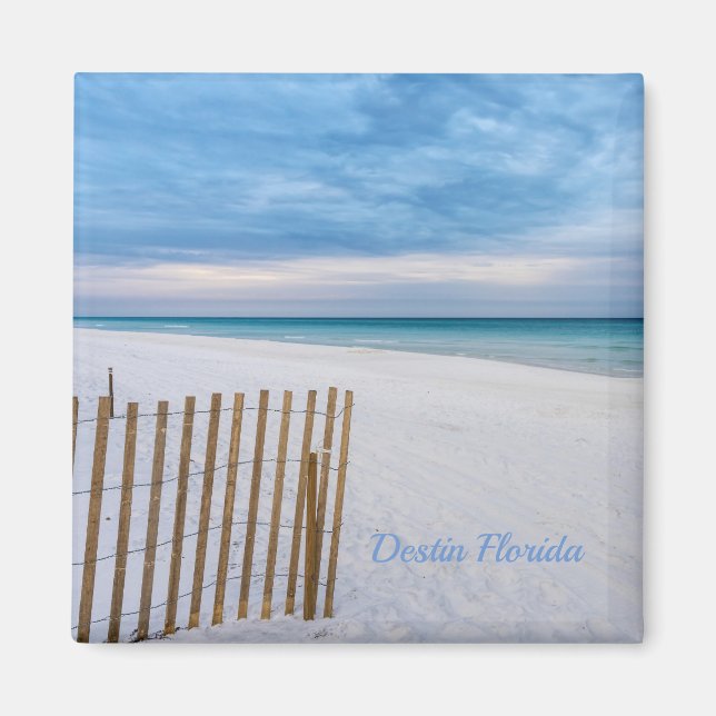 Beach Fence MorgDestin Florida Magnet (Framsidan)