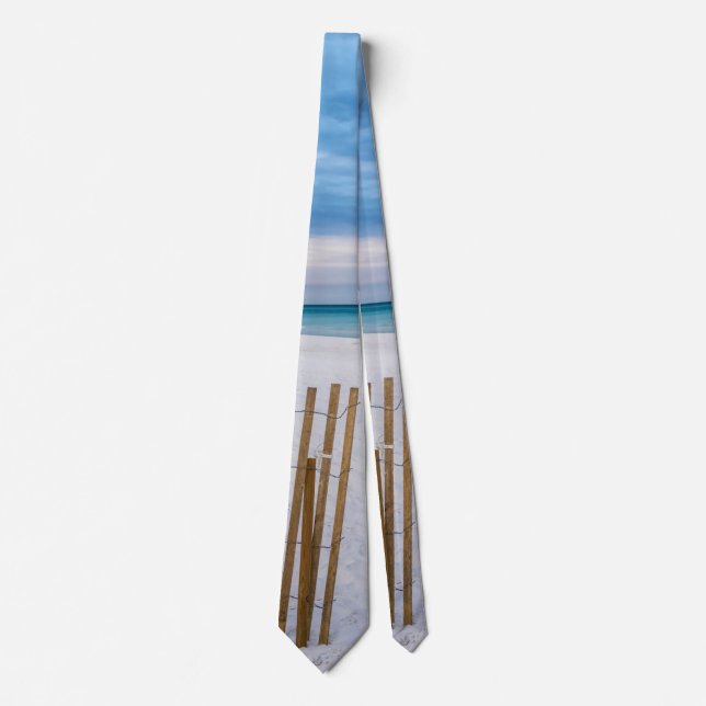 Beach Fence MorgDestin Florida Neck Tie Slips (Framsida)