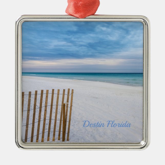 Beach Fence MorgDestin Florida Ornament (Framsidan)