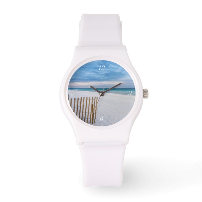 Beach Fence MorgDestin Florida Sporty Watch Armbandsur (Framsida)