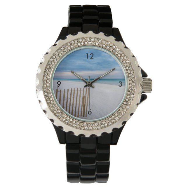 Beach Fence MorgDestin Florida Wrist Watch Armbandsur (Framsida)
