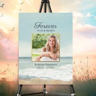 Beach Firande of Life Photo Download Funeral Poster