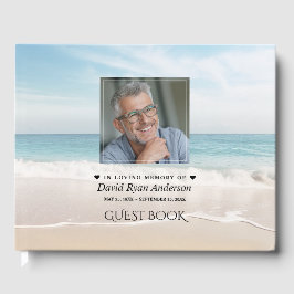 Beach Firande of Life Photo Funeral Memorial Gästböcker