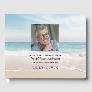 Beach Firande of Life Photo Funeral Memorial Gästböcker