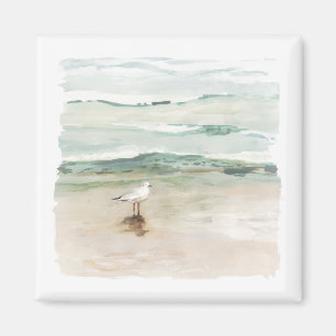 Beach Fiskmås Cove Magnet