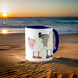 Beach Fiskmåsar Mugg