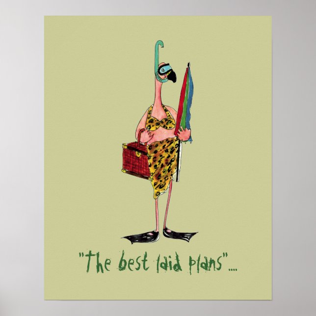 Beach Flamingo poster (Framsidan)