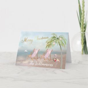 Beach Flamingo Wandeo Unik jul Kort