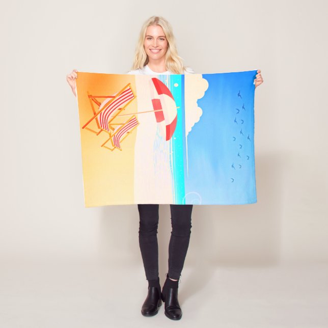 Beach Fleece Blanket, 30" x40" (På plats)