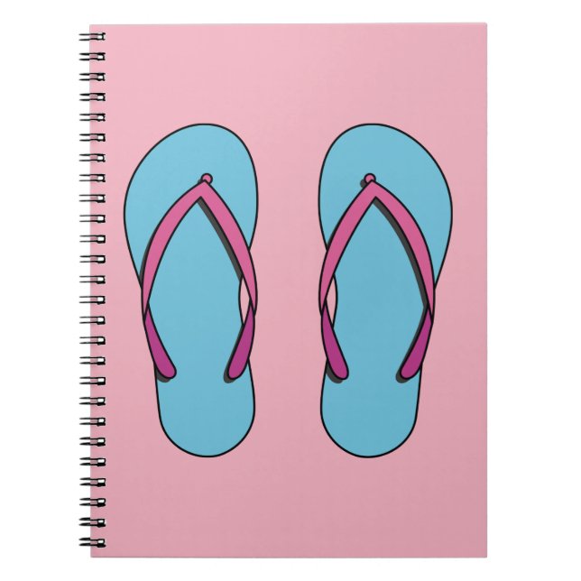 Beach Flinflip flops Anteckningsbok (Framsidan)