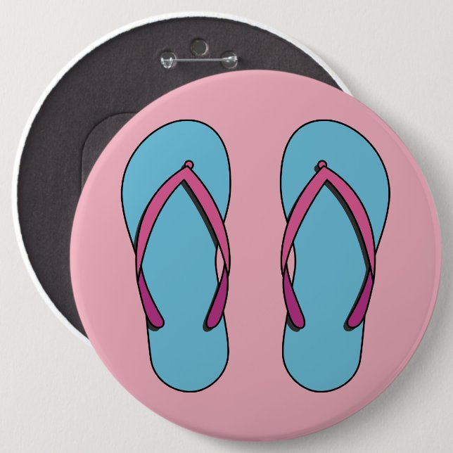 Beach Flinflip flops Knapp (Framsida & baksida)