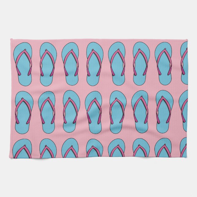 Beach Flinflip flops Kökshandduk (Horisontell)