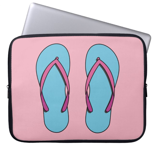 Beach Flinflip flops Laptop Fodral (Framsidan)
