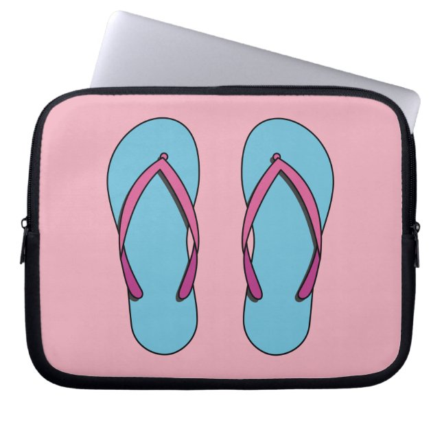 Beach Flinflip flops Laptop Fodral (Framsidan)