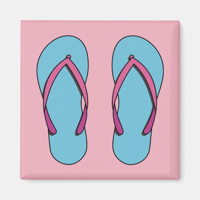 Beach Flinflip flops Magnet (Framsidan)