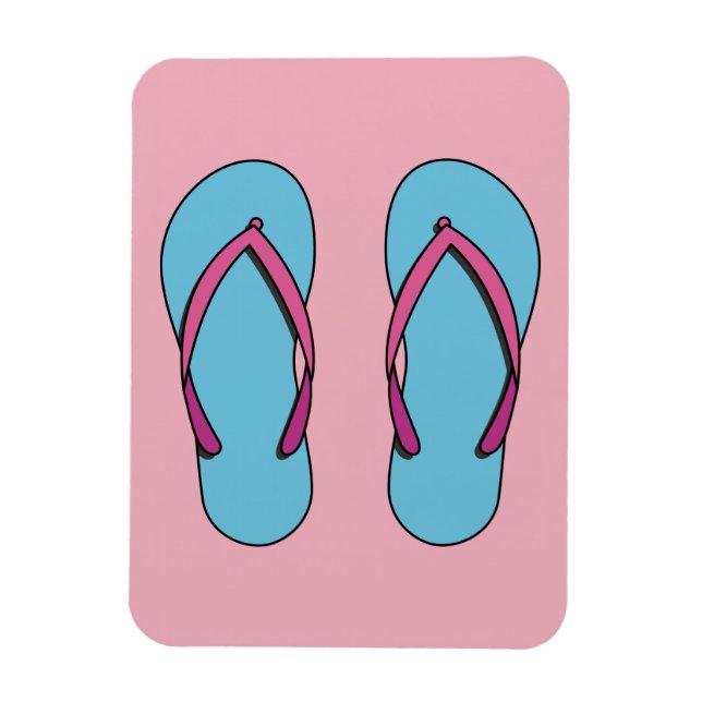 Beach Flinflip flops Magnet (Vertikal)