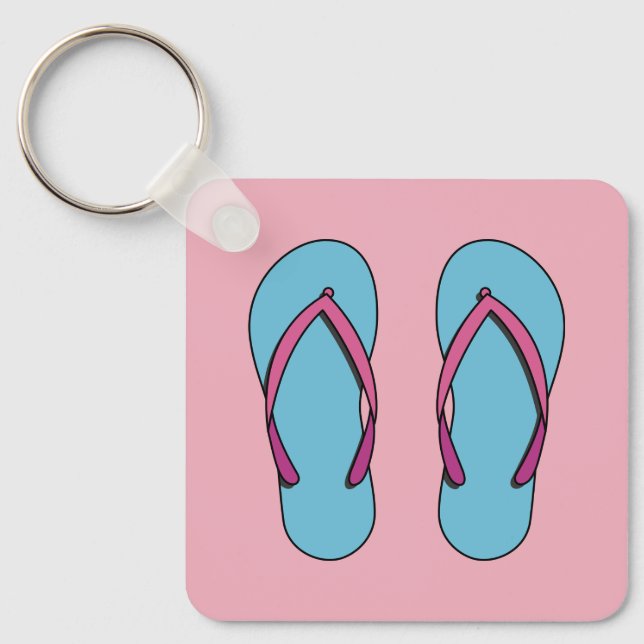 Beach Flinflip flops Nyckelring (Framsida)